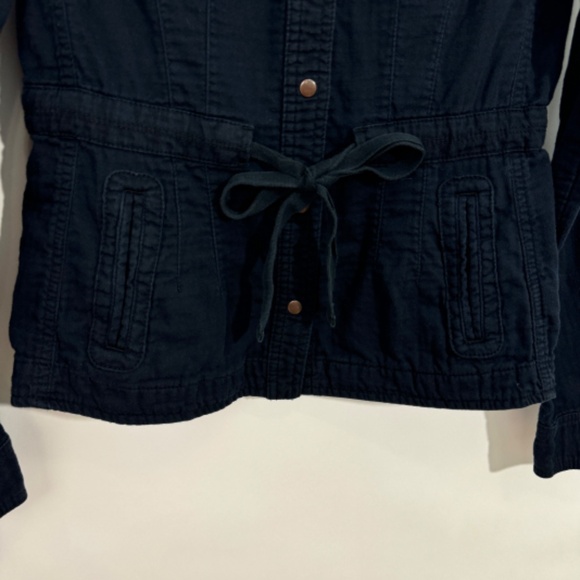 Daughters of the Liberation Women’s Size 2 Dark Blue 100% Cotton Snap Jacket - Picture 3 of 9